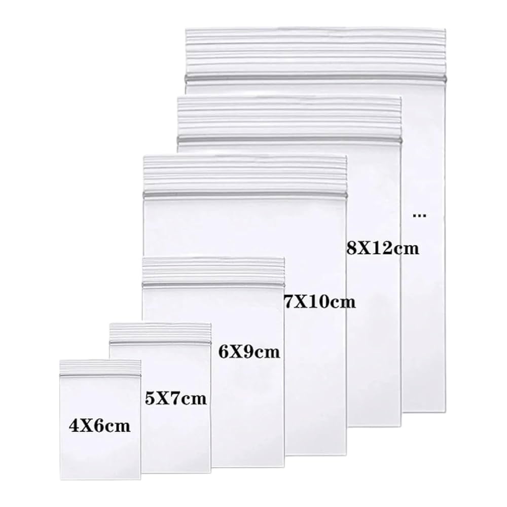 Amazon.com: Premium 4 Mil Clear Zip Lock Bags for Jewelry